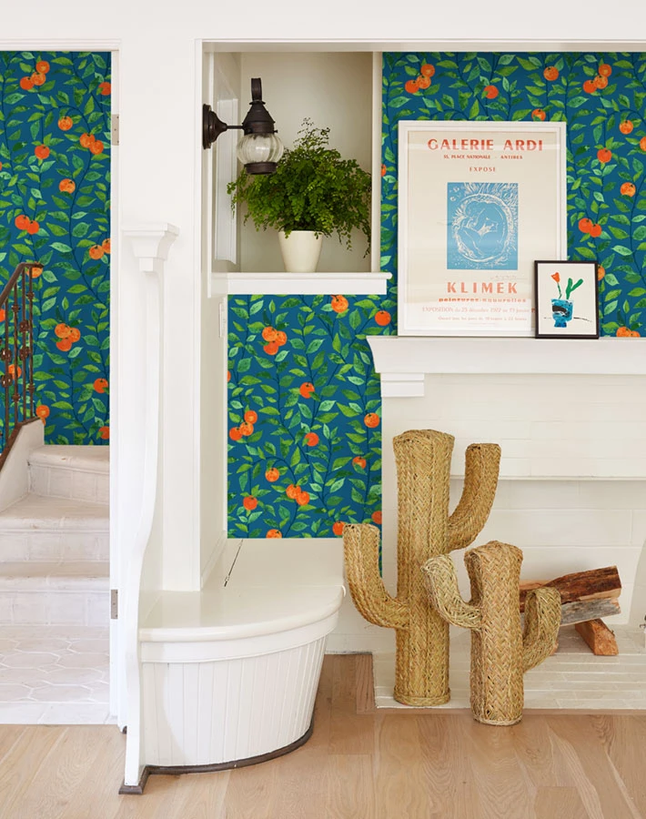 Orange Crush Peel + Stick Wallpaper 4 Orange Crush Peel + Stick Wallpaper - Image 2