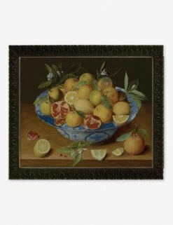 Still Life With Lemons, Oranges, And A Pomegranate Wall Art By Jacob Van Hulsdonck