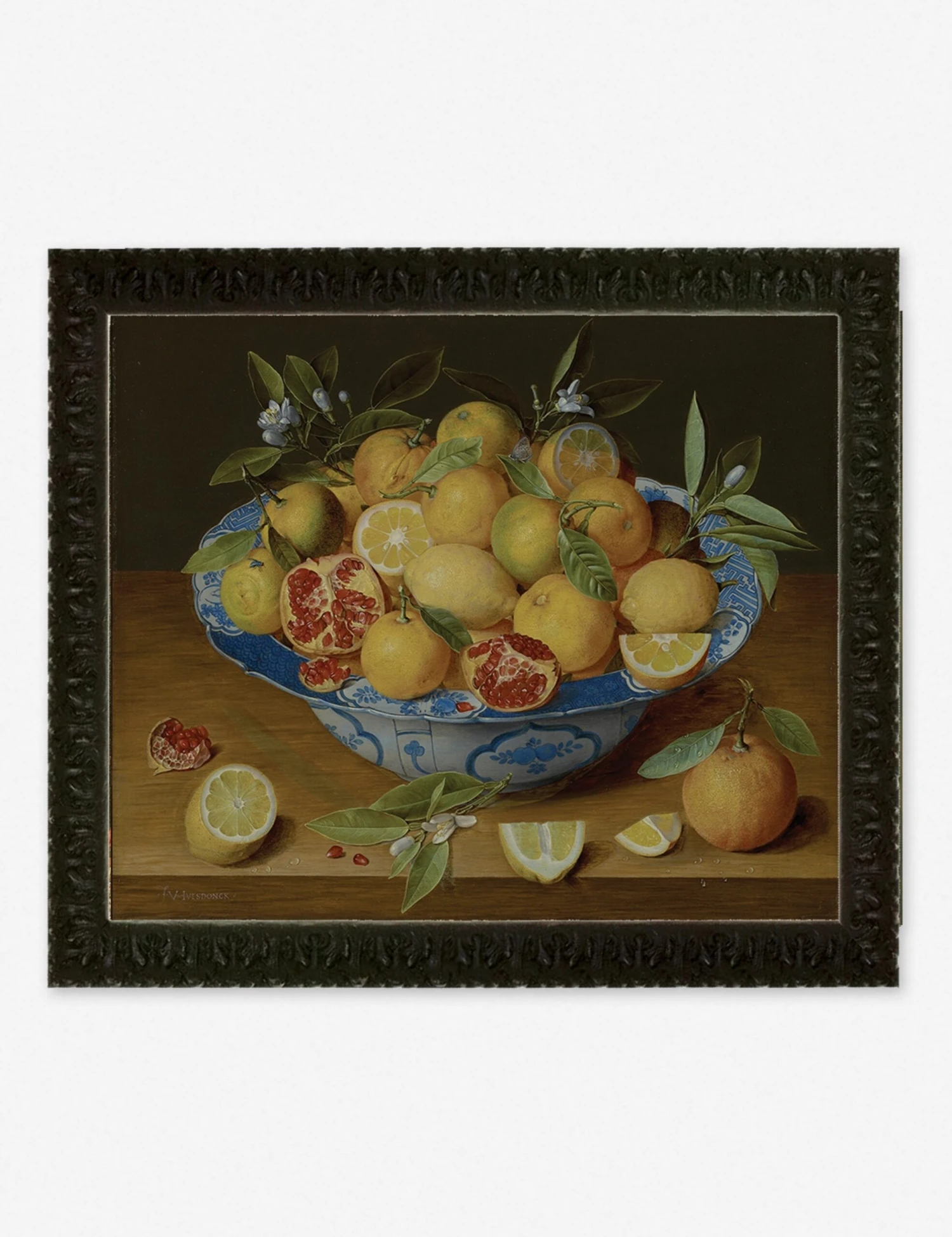 Still Life With Lemons, Oranges, And A Pomegranate Wall Art By Jacob Van Hulsdonck 3 Still Life With Lemons, Oranges, And A Pomegranate Wall Art By Jacob Van Hulsdonck